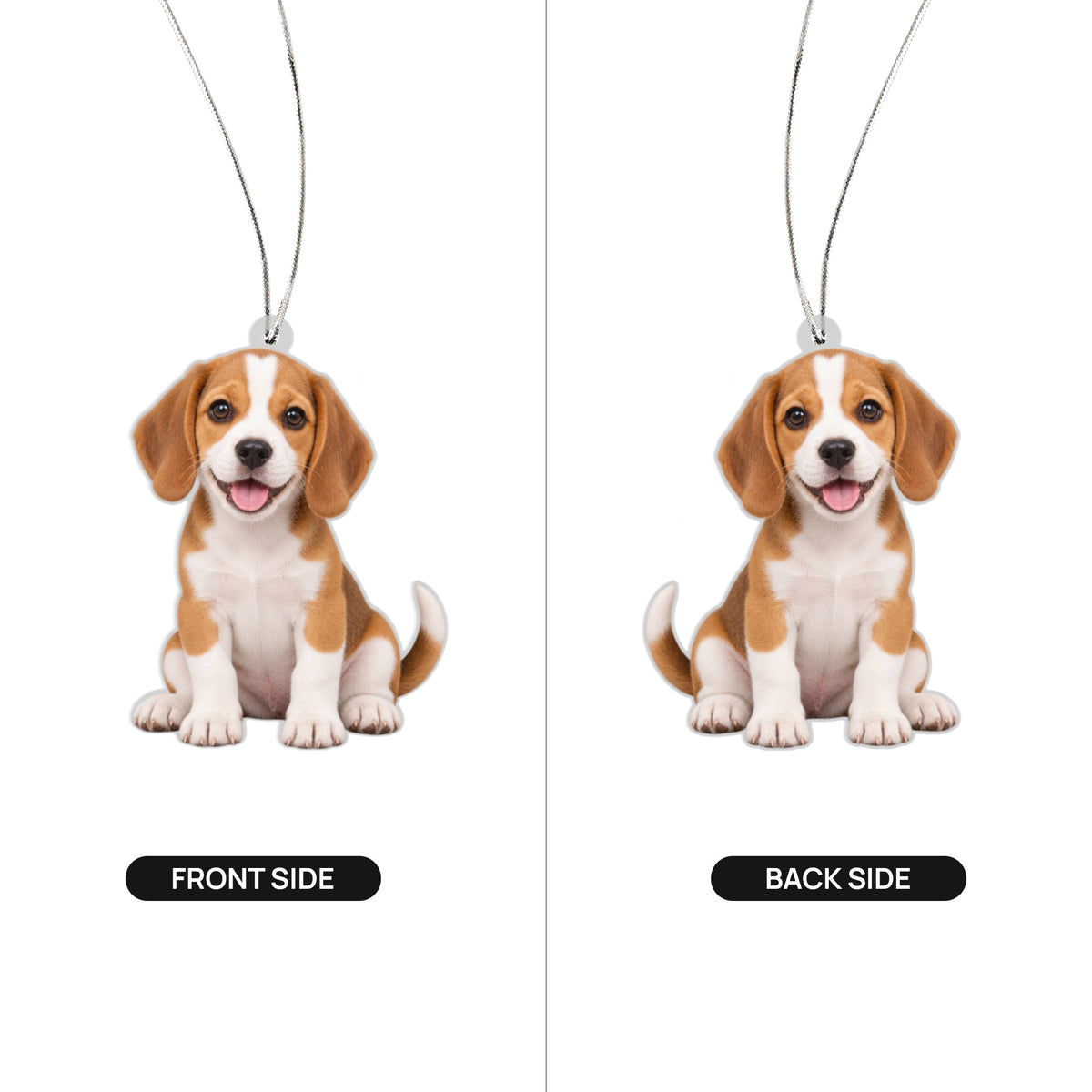 Personalised Pet Photo Acrylic Ornament – Double-Sided Custom Keepsake