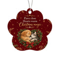 Dog & Cat Christmas Paw Ornament – Paws Close, Hearts Warm Acrylic Keepsake