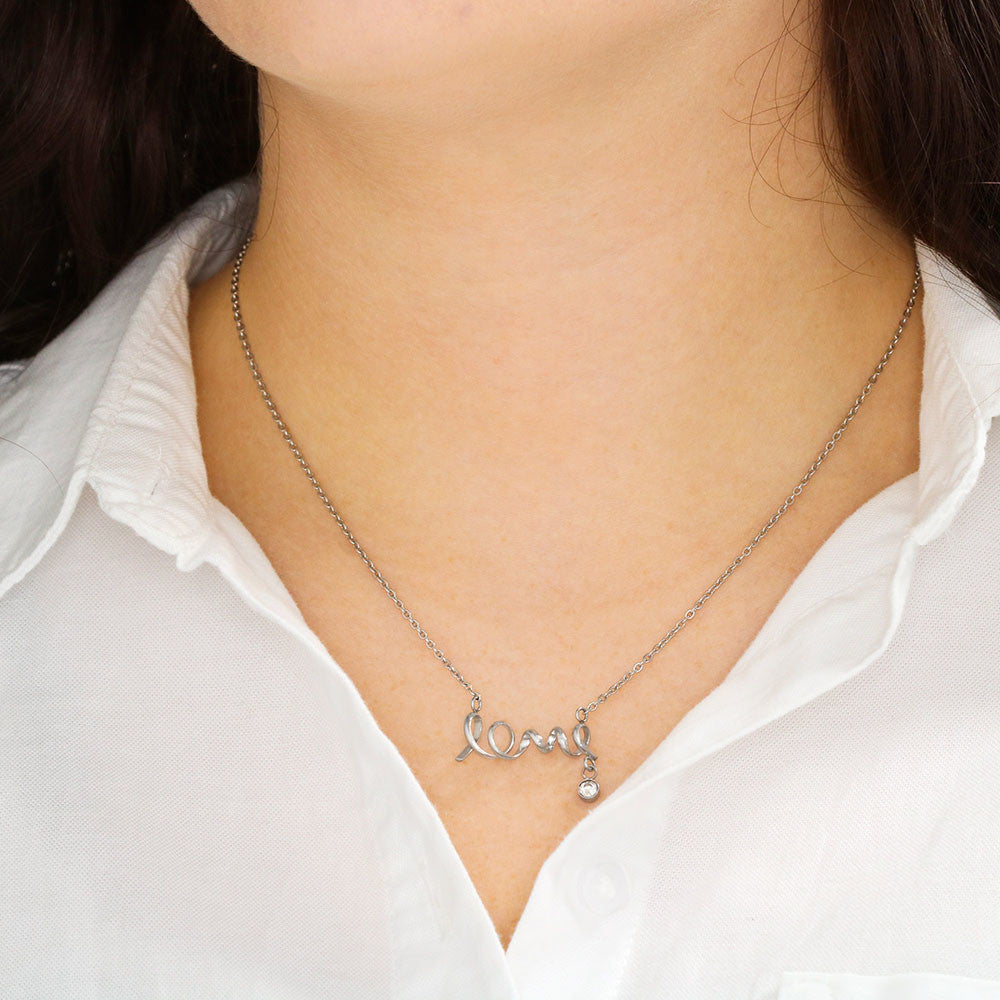 Daughter Necklace from Dad – You Never Have to Earn My Love & Gift Box