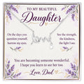 Daughter Love Necklace from Dad – See What I See & Message Card