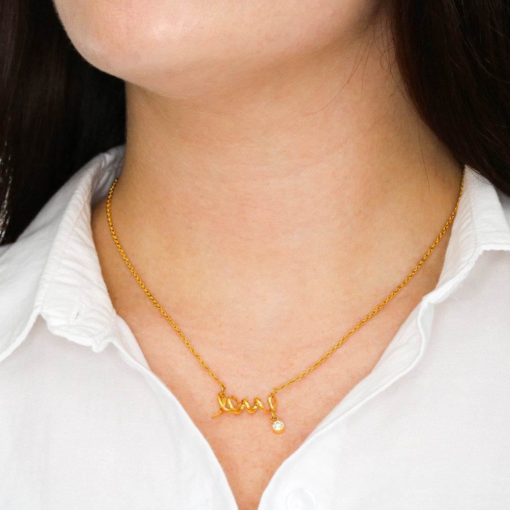 Daughter Necklace from Dad – You Never Have to Earn My Love & Gift Box