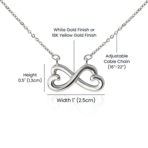 Daughter Infinity Necklace from Dad – A Little Piece of Home & Message Card