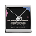 Loss of Mom Sympathy Necklace – Angel Wing & In Memory of Your Mom Card
