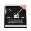 Mom Memorial Necklace – In the Little Things & Angel Wing Message Card