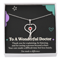 Doctor Thank You HeartScope Necklace – You Made a Difference & Message Card