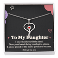 Nurse Daughter HeartScope Necklace – Proud of You & Message Card
