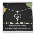 Nurse Retirement HeartScope Necklace – A Lifetime of Care & Message Card