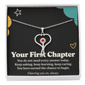 New Nurse HeartScope Necklace – Your First Chapter & Encouragement Card